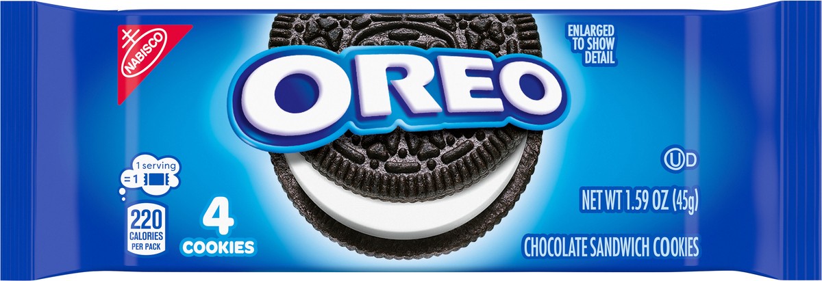 slide 11 of 11, Oreo Single Serve - 4 Count, 1.59 oz