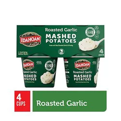 Idahoan Roasted Garlic Cups - 4-1.5 Oz