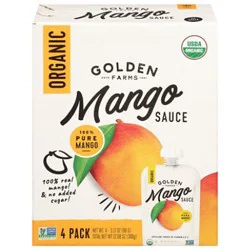 Golden Farms Organic Mango Pouch - 4-3.17 Oz