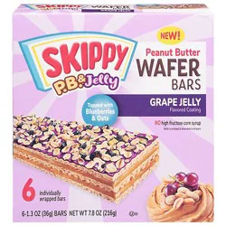 Skippy Peanut Butter And Grape Jelly Wafer Bars - 6-7.8 Oz