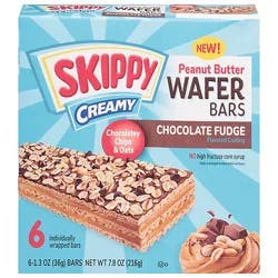 Skippy Peanut Butter And Chocolate Fudge Wafer Bars - 6-7.8 Oz