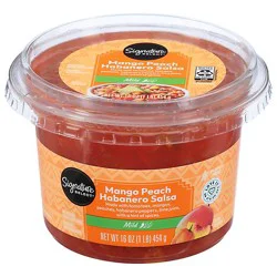Signature Select Mild Mango Peach Habanero Salsa - 16 Oz
