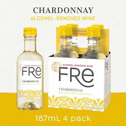 Fre Sutter Home Chardonnay Alcohol-Removed Wine - 4-187 Ml