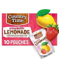 Country Time Strawberry Lemonade Ready To Drink - 10 - 6 Fl. Oz.