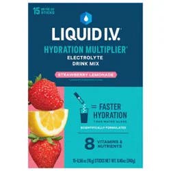 Liquid I.v. Hydration Multiplier Strawberry Lemonade Electrolyte Powder Drink Mix - 15 Count