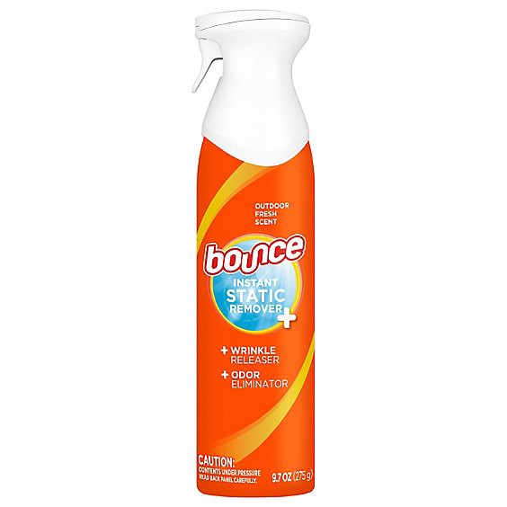 slide 1 of 1, Bounce Instant Static Remover Wrinkle Release Odor Eliminator Outdoor Fresh Scent - 9.7 Oz, 9.7 oz