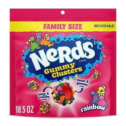 Nerds Gummy Clusters Rainbow Crunchy And Gummy Candy - 18.5 Oz