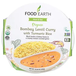 Food Earth Curry Bombay Lentil Turmeric Rice - 10.58 Oz