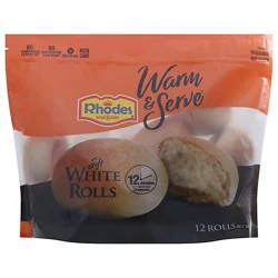 Rhodes Warm-N-Serv Soft White Rolls 12 Count - 20.3 Oz.