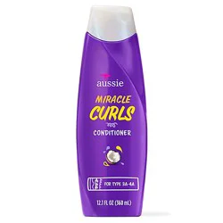 Aussie Miracle Curls With Coconut Oil Paraben Free Conditioner - 12.1 Fl. Oz.