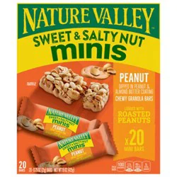 Nature Valley Sweet & Salty Nut Peanut Butter Mini Granola Bars 20 Count - 15 Oz.