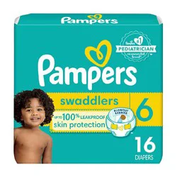 Pampers Swaddlers Active Baby Diaper Size 6 16 Count - 16 Ct
