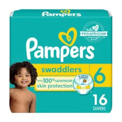 Pampers Swaddlers Active Baby Diaper Size 6 16 Count - 16 Ct