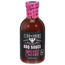 Fire And Smoke Smoked Cherry Barbecue Sauce - 20 Oz
