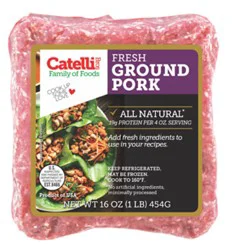 Catelli Bros Ground Pork Brick - 16 Oz