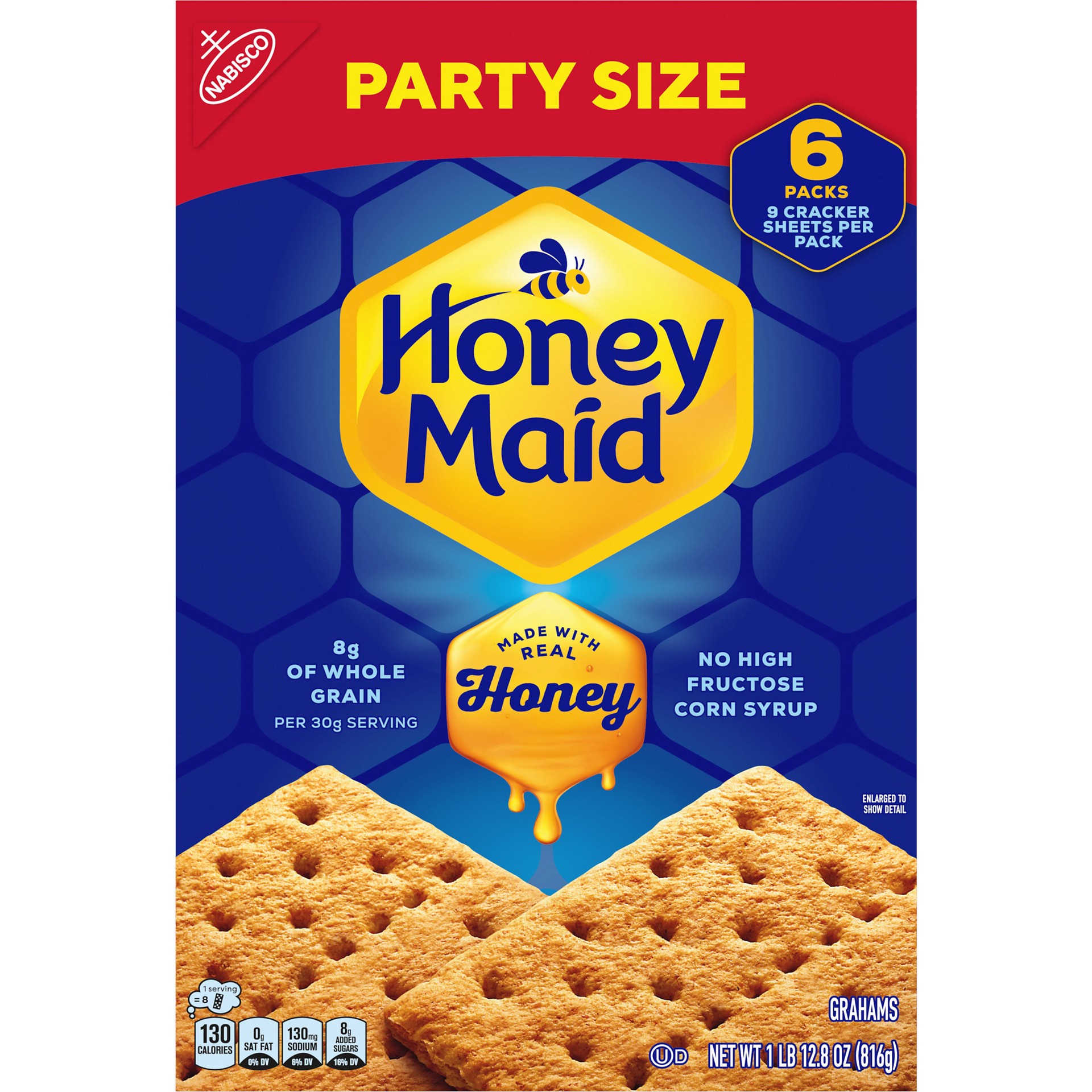 slide 2 of 3, Honey Maid Graham Crackers Party Size - 28.8 Oz, 28.8 oz