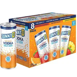 Sunny D Vodka Seltzer Variety 8 Pack - 8-12 Fl Oz