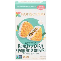 Konscious Roasted Corn And Poblano Onigiri - 7.2 Oz