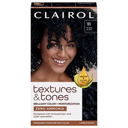 Clairol Textures And Tones 1b Silken Black - Each