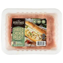 Heritage Premium Shaved Chicken Breast With Rib Meat - 14 Oz
