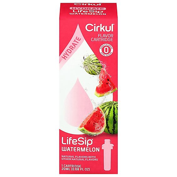 slide 1 of 1, Cirkul Lifesip Watermelon Flavor Cartridge - 0.68 Fz, 0.68 fl oz
