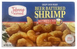 Johnny Seafood Oven Ready Beer Battered Shrimp - 8 Oz