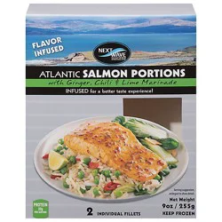 Next Wave Seafood Salmon Skin On With Ginger Chile And Lime Marinade - 9 Oz
