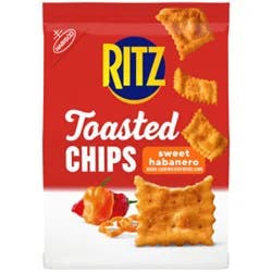 Ritz Toasted Chips Sweet Habanero Crackers - 8.1 Oz
