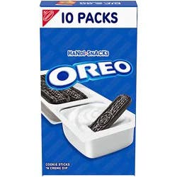 Handi-Snacks Oreo Cookie Sticks 'n Creme Dip Snack Packs - 10 Count
