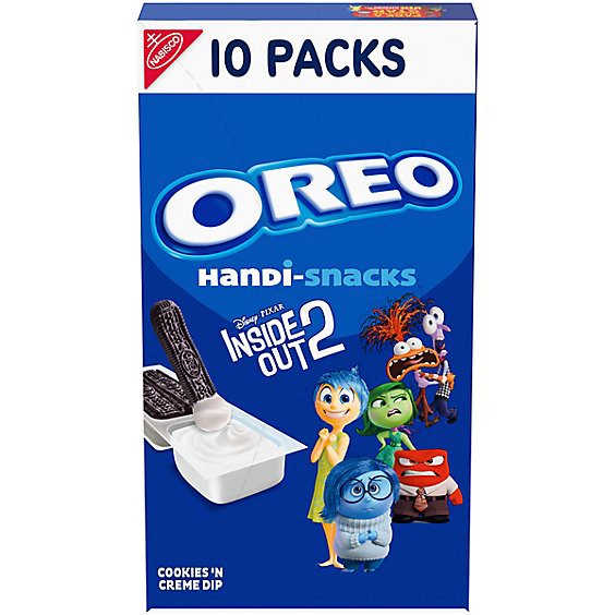 slide 1 of 1, Handi-Snacks Oreo Cookie Sticks 'n Creme Dip Snack Packs - 10 Count, 10 ct