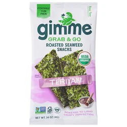 Gimme Teriyaki Roasted Seaweed Snack - 0.14 Oz