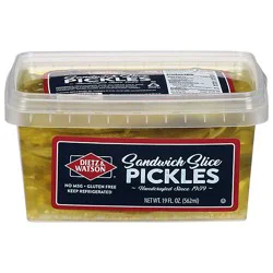 Dietz And Watson Sandwich Pickle Slices 8 Pieces - 19 Oz
