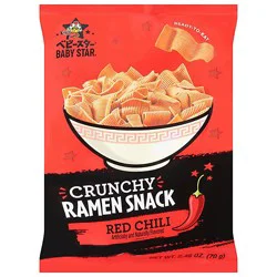 Oyatsu Babystar Wide Red Chili Ramen Snack - 2.46 Oz