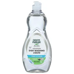 Open Nature Dish Washing Liquid Free And Clear - 19 Fl. Oz.