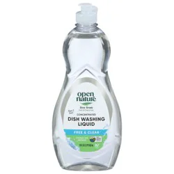 Open Nature Dish Washing Liquid Free And Clear - 19 Fl. Oz.