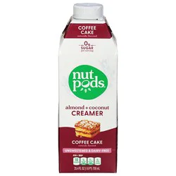 Nutpods Unsweetened Coffee Cake Creamer - 25.4 Oz