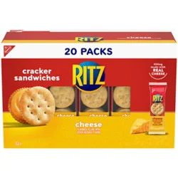 Ritz Cheese Sandwich Crackers Snack Packs - 20 Count