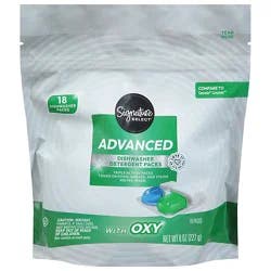 Signature Select Advanced Dishwasher Detergent Packs With Oxy - 18 Count