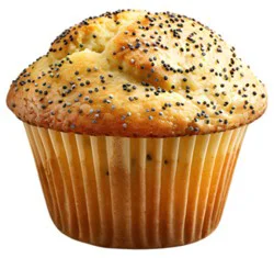 Two Bite Lemon Poppy Muffins 9 Count - 8 Oz.