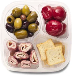 Ready Meals Sweet Peppers Sopressata Olive Quad - Each