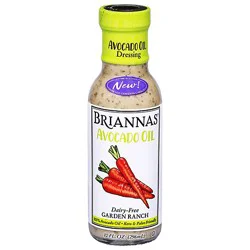 Briannas Dressing Garden Ranch Dairy Free - 10 Oz