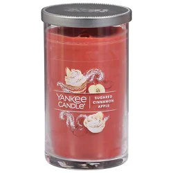 Yankee Candle Sugared Cinnamon Apple Jar Medium Pillar Candle - 14.25 Oz