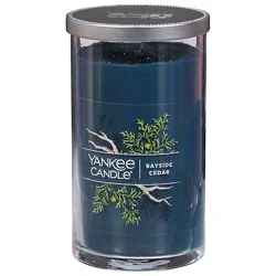 Yankee Candle Bayside Cedar Medium Pillar Candle - 14.25 Oz