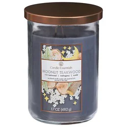 Candle Essential Moonlit Teakwood Candle - 17 Oz