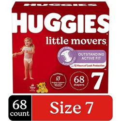 Huggies Little Movers Diaper Size 7 - 68 Count