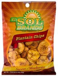 El Sol Brands Plantain Chips Sweet - 3 Oz.