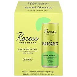 Recess Na Lime Margarita Sparkling In Cans - 4-12 Fl. Oz.