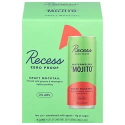 Recess Na Watermelon Mojito Sparkling In Cans - 4-12 Fl. Oz.