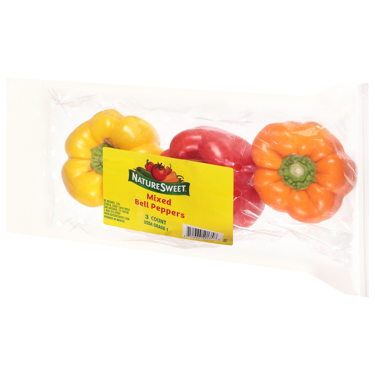 slide 10 of 11, Naturesweet Sweet Mixed Bell Peppers 3 Count, 3 ct