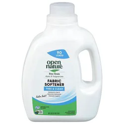 Open Nature Fabric Softener Liquid Free And Clear - 90 Fl. Oz.